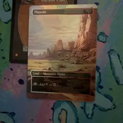 Plateau Full Art Foil Play Test Mtg Card - Image 2