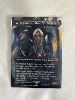 Magic: The Gathering Sephiroth Fabled Soldier Borderless Card Final Fantasy 0317 - Image 1