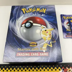Pokemon Starter Gift Box Trading Card Game 1999 *EMPTY BOX & MAT* No Cards - Image 1