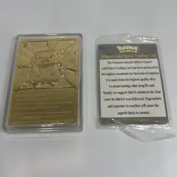 Pokemon PIKACHU 23K Gold Plated Trading Card 1999 Limited Edition w/Original COA - Image 5