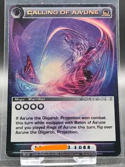 Chaotic Card : Calling Of Aa'une Rise Of The Oligarch Super Rare Mugic Dmg - Image 1