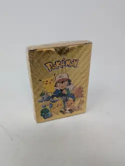 55 Pcs Sealed Pokemon Foil Gold Cards Pack Tcg GX Fan Art - Image 1