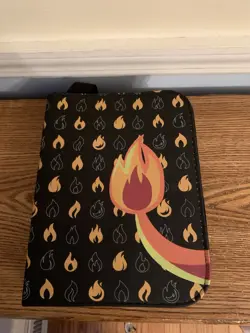 Charmander Card Binder Holder w/ 50 Removable Sleeves Plus 240 Pokemon Cards NM - Image 1