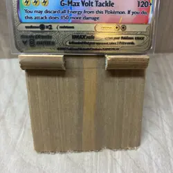 Pikachu VMAX Gold Metal Textured Rainbow Edition Display Pokemon Card - Image 2