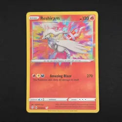 Pokemon TCG Card Reshiram 017/072 Shining Fates Amazing Rare Holo - NM - Image 1