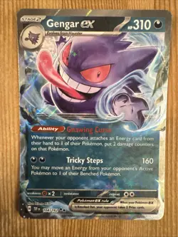 Gengar ex - 104/162 - Pokemon Temporal Forces Ultra Rare Card NM - Image 1