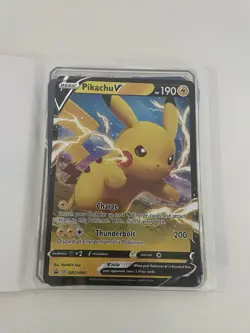 Pokemon Jumbo Card Binder 9 Cards V, Vmax, GX Included - Image 1