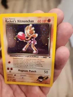 Pokemon TCG Rockets Hitmonchan Holo Rare Card 11/132 - Image 2