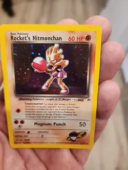 Pokemon TCG Rockets Hitmonchan Holo Rare Card 11/132 - Image 3