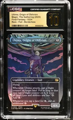 ULTIMA, ORIGIN OF OBLIVION Final Fantasy Borderless Foil CGC Pristine 10 MTG - Image 1