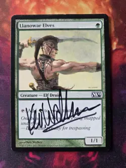 MTG - Llanowar Elves - Signed By Kev Walker - Image 1