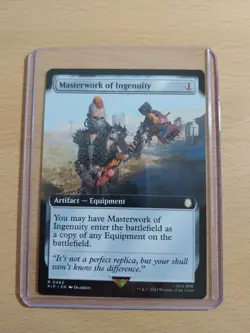 Masterwork Of Ingenuity Rare ExtendedArt, Fallout #483, MTG Magic The Gathering - Image 1