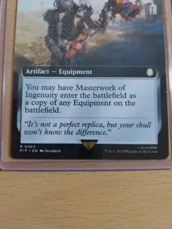 Masterwork Of Ingenuity Rare ExtendedArt, Fallout #483, MTG Magic The Gathering - Image 3
