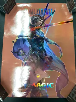 FINAL FANTASY x MTG Holographic Store Promo Posters | 18"x24" | Good Condition - Image 3