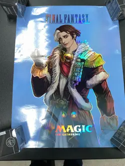 FINAL FANTASY x MTG Holographic Store Promo Posters | 18"x24" | Good Condition - Image 5