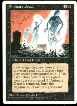1x Animate Dead - Fourth Edition - LP - MTG - Image 1