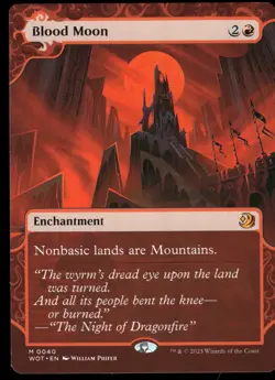 1x Blood Moon - Wilds of Eldraine: Enchanting Tales NM - MTG - Image 1