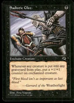 1x Sadistic Glee - Tempest - LP - MTG - Image 1