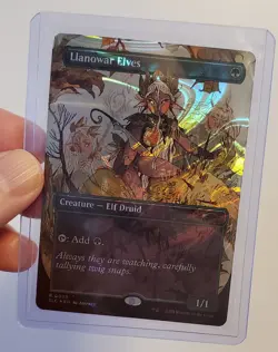 Halo Foil Llanowar Elves MTG Encyclopedia Of Magic Secret Lair - Image 1