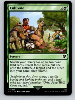 Magic the Gathering Cultivate The Lord of the Rings Commander MTG Free Shipping! - Image 1