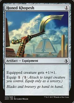 HONED KHOPESH X 4 N/M- AMONKHET MAGIC THE GATHERING - Image 1