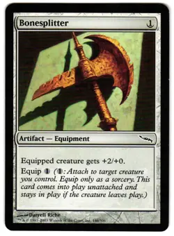 Magic_the_gathering Mirrodin Bonesplitter #146 2003,MTG,LP Common - Image 1
