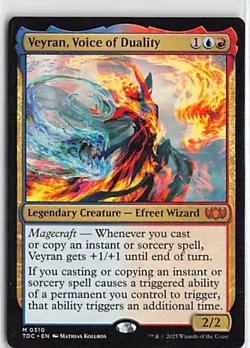 MTG Tarkir Dragonstorm Commander Non Foil Mythic #310 Veyran, Voice of Duality - Image 1