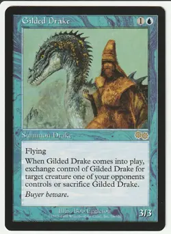 Gilded Drake Urza's Saga Magic The Gathering NM - Image 1