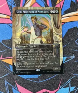 Gray Merchant Of Asphodel NM Halo Foil MTG Secret Lair Countdown Kit Unplayed - Image 1