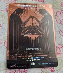 Phyrexian Altar NM Halo Foil MTG Secret Lair Encyclopedia of Magic - Image 1