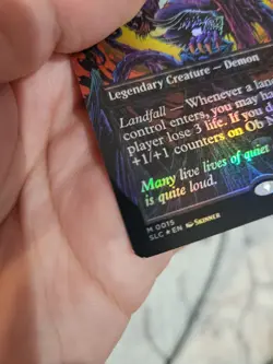 Ob Nixilis, the Fallen Foil, An Encyclopedia of Magic Secret Lair, NM - Image 3