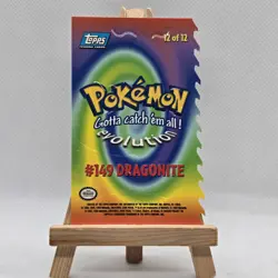 1999 Topps Pokemon the First Movie Dragonite 12 of 12 Die-Cut - Image 2