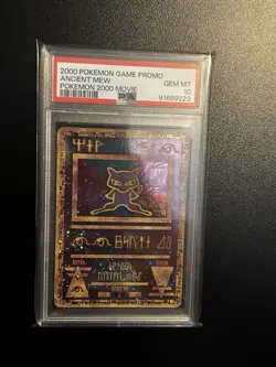 2000 Pokemon Ancient Mew Game Promo Movie with 3-4 Swirls PSA 10 GEM MINT - Image 1