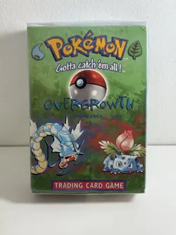 1999 WOTC Pokemon TCG Base Set Overgrowth Theme Deck Vintage FACTORY SEALED - Image 1
