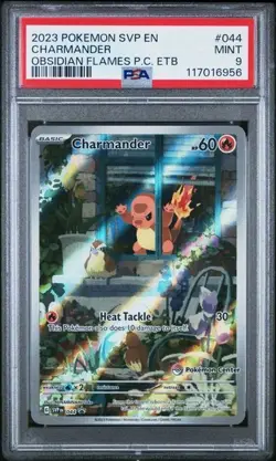 Obsidian Flames Charmander Pokemon Center ETB Promo SVP 044 PSA 9 Mint - Image 1