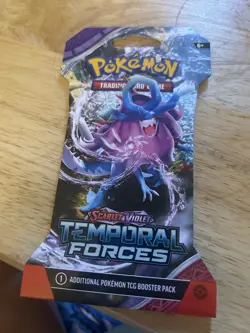 Pokemon TCG Sleeved Booster Pack Scarlet & Violet: Temporal Forces 820650853258 - Image 1