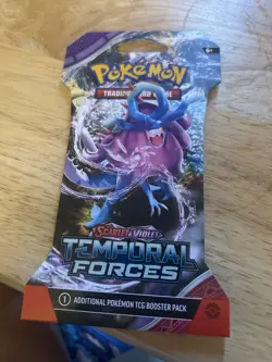 Pokemon TCG Sleeved Booster Pack Scarlet & Violet: Temporal Forces 820650853258 - Image 2