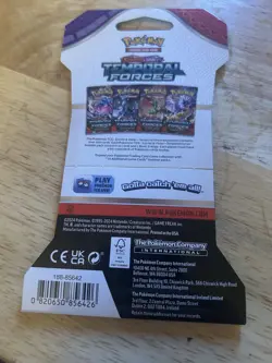 Pokemon TCG Sleeved Booster Pack Scarlet & Violet: Temporal Forces 820650853258 - Image 4