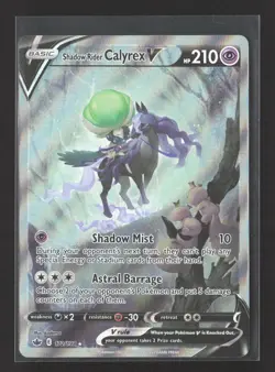 Pokemon 2021 Chilling Reign Shadow Rider Calyrex V #172/198 - Image 1