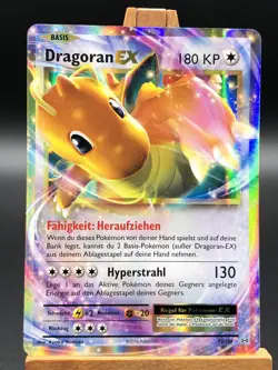 2016 Pokemon XY Evolution Dragoran EX Full Art Deutsch German 72/108 NM-MT - Image 1