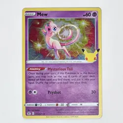 Mew 011/025 Celebrations Holo Pokemon TCG - Image 2