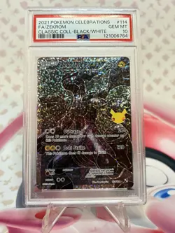 2021 Pokemon Celebrations Zekrom Full Art Holo PSA 10 Classic Collection #114 - Image 1