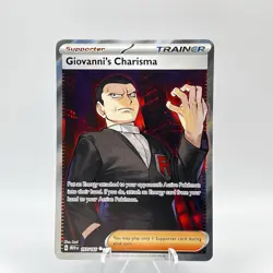 Pokemon Giovanni's Charisma SR 197/165 Ultra Rare Pokemon Scarlet & Violet 151 - Image 1