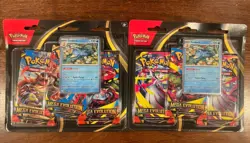 Pokemon TCG Mega Evolution 3-Pack Blister Lot of 2 Golduck Promo New Sealed - Image 1