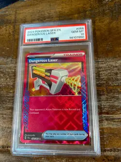 POKEMON 2024 Shrouded Fable Ace Spec DANGEROUS LASER #058 PSA 10 Gem Mint - Image 1