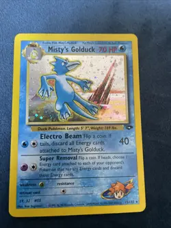 Pokemon TCG Misty's Golduck Gym Challenge 12 Holo Unlimited Rare - Image 1