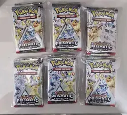 Pokemon Prismatic Evolutions Booster Pack Lot x30 Factory Sealed Loose Packs - Image 1