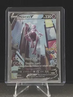 Pokemon Mewtwo V Go Alt Full Art Holo Rare 072/078 & Pikachu V 157/172 Holo - Image 2