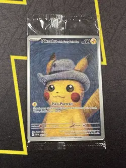 Pokemon TCG Van Gogh Pikachu with Grey Felt Hat SVP en 085 Promo Sealed - Image 1