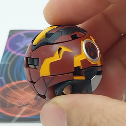 BAKUGAN Pyrus Viper Helios Custom Paint Anime Color 740G SEGA TOYS #46 - Image 2